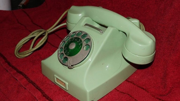 Antique Diakon telephone in stunning mint green - £110 