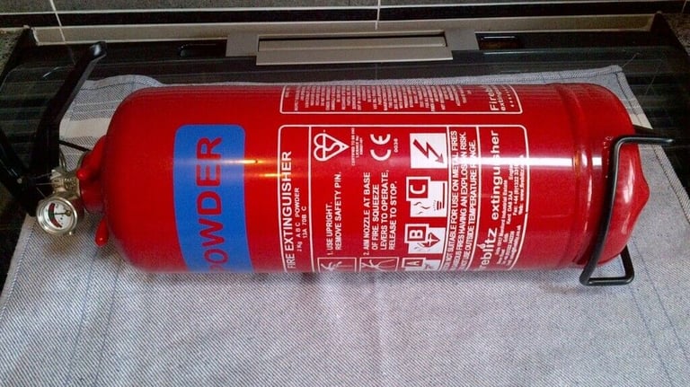 image for 2 kg Powder Fire Extinguisher for Caravan, Kitchen, Boat, car etc