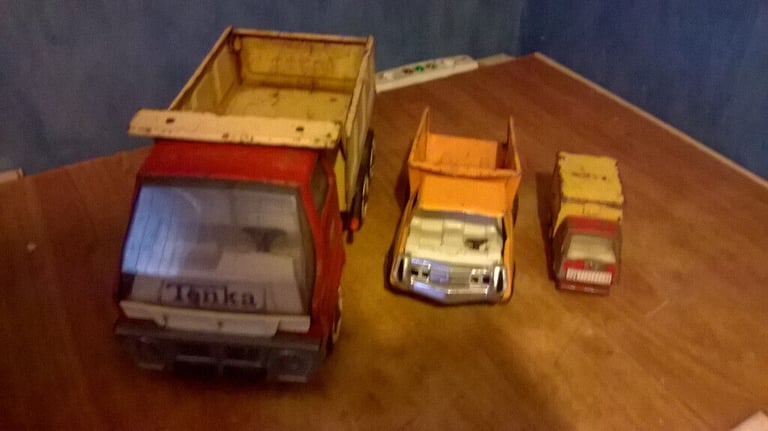 3 x tonka trucks 19 70s ( job lot )