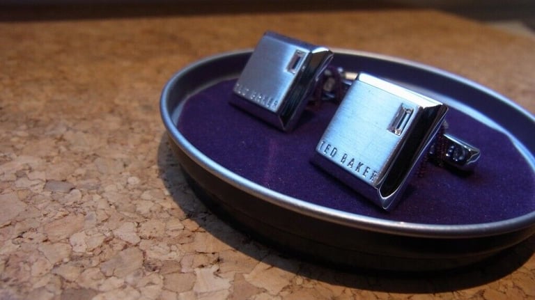 image for UNUSED TED Baker cufflinks - unwanted present - still in original packaging