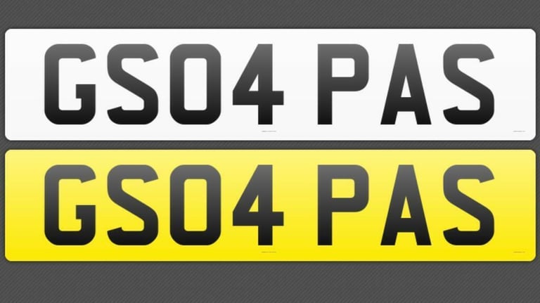 image for REGISTRATION NUMBER GS04 PAS