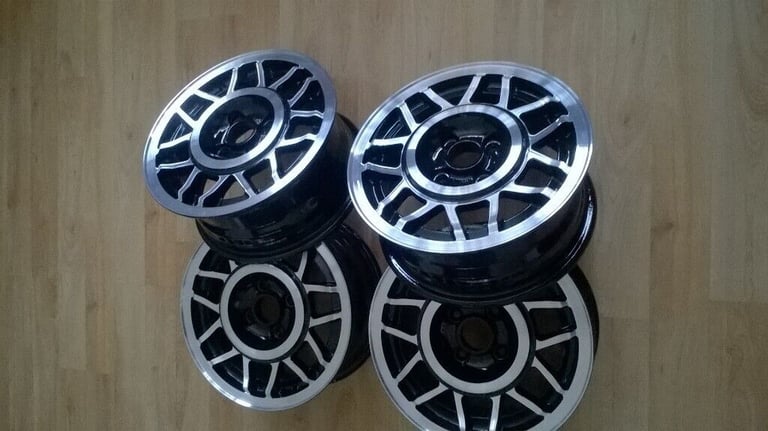 MK2 VW SCIROCCO   SNOWFLAKE   14 INCH 4 STUD ALLOY WHEELS 
