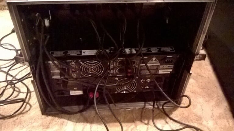 x2 Amplifiers,with crossover and graphic equalizer