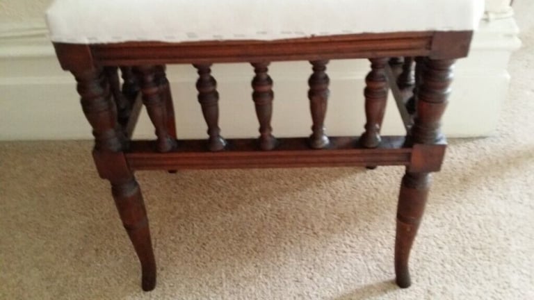 Antique fireside stool/footstool