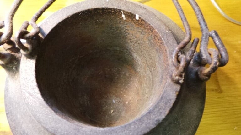 kenrick cast iron glue pot 9/16 pint with inner