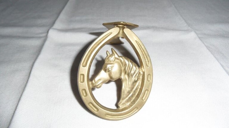 Brass Horse/Horseshoe Door Knocker