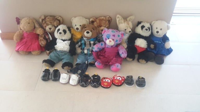 image for Build a bears with oufits and boxes and birth certificates 
