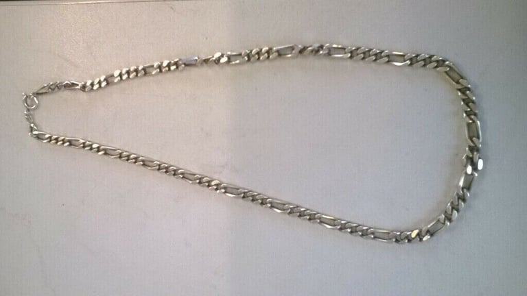 Silver gents linked chain
