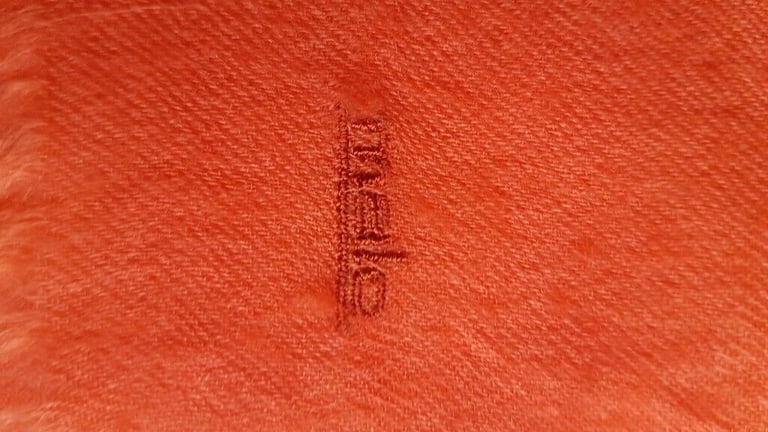 Orange cashmere Malo scarf