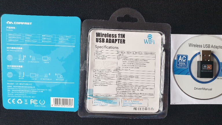 Mini 150,300,600Mbps USB 2.0 802.11N/G/B Wireless Wifi LAN Network Card Adapter