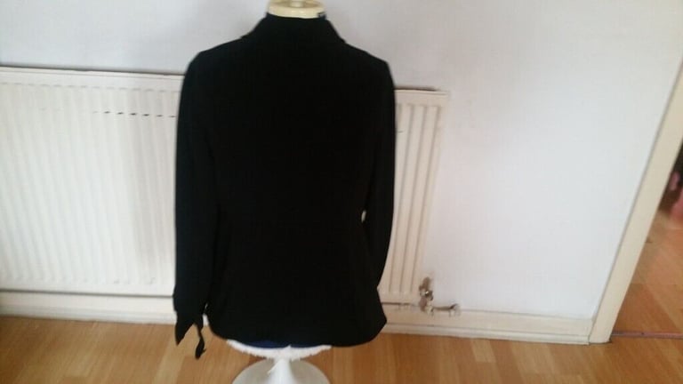 Vintage 90's Designer GHOST Silk Puff Sleeve Jacket. Ex Cond Size : 14