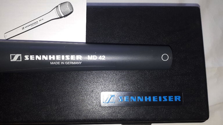 Sennheiser MD42 Reporters Mike. High-quality omni-directional microphone.