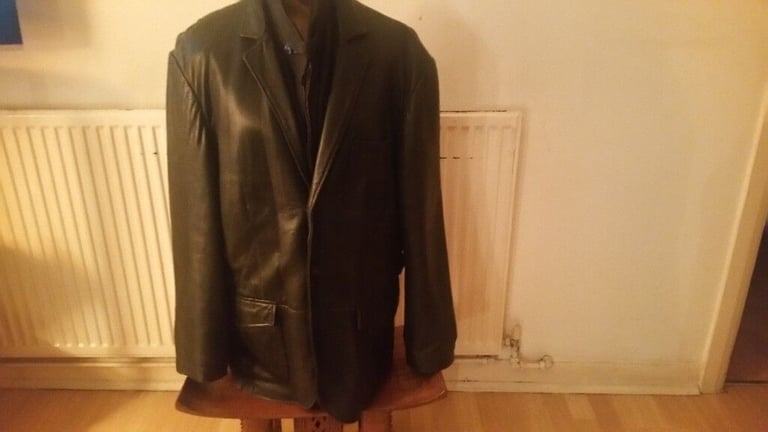 Vintage 90's JCT VERA PELLE Black Leather Suede Jacket. Excellent condition. Size EU 54 (large).