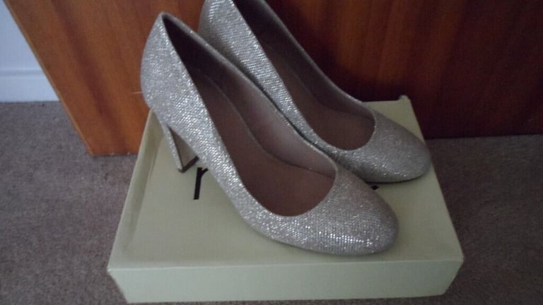 image for Next Gold Shimmer Heels Size 6.5