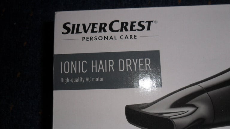 hair dryer silver crest ionic brand new in box