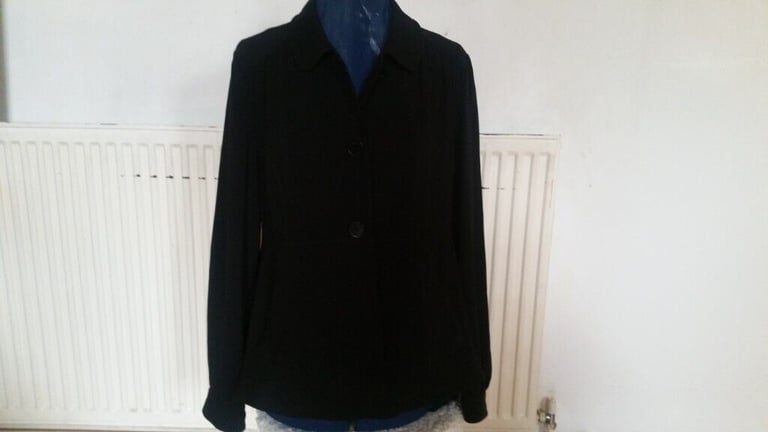 image for Vintage 90's Designer GHOST Silk Puff Sleeve Jacket. Ex Cond Size : 14