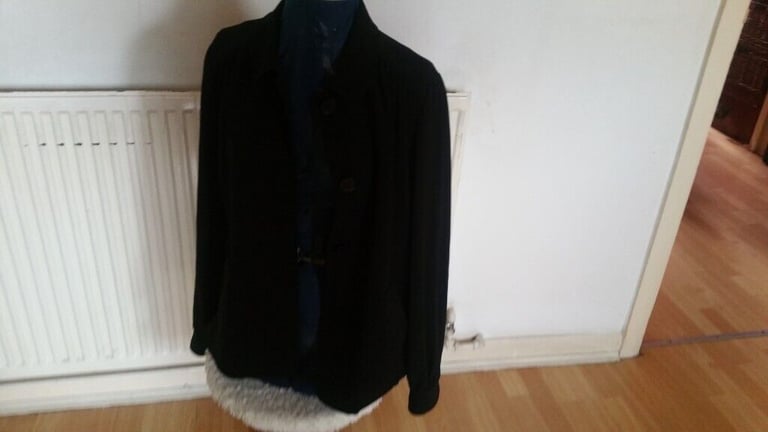 Vintage 90's Designer GHOST Silk Puff Sleeve Jacket. Ex Cond Size : 14