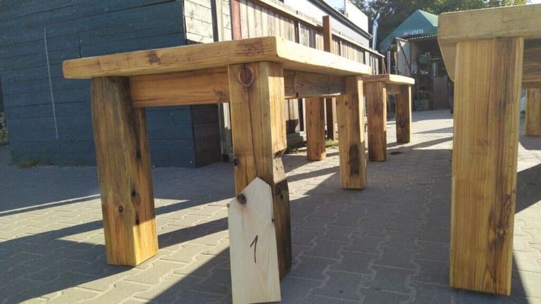DINING UNIQUE SOLID WOOD TABLES, RUSTIC GRADE