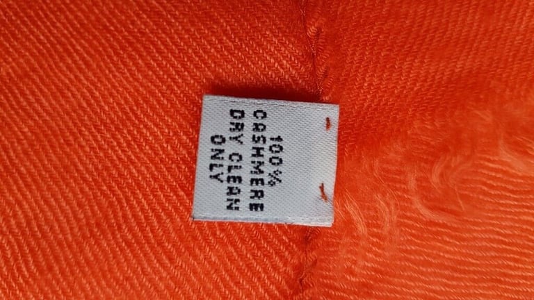 Orange cashmere Malo scarf