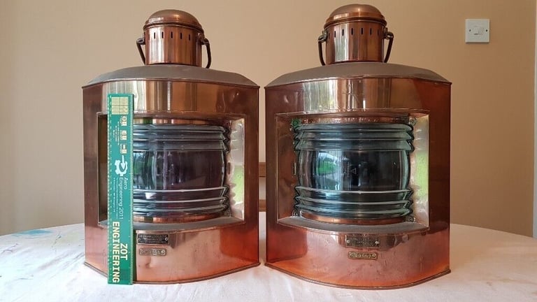 image for Pair of WW1 Ships Lanterns