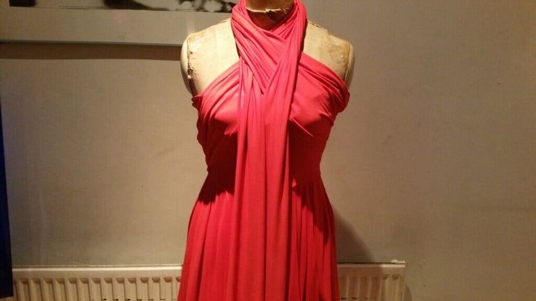 image for Stunning! Rare Vintage 90's Designer EMILIO DE LA MORENA Unusual Dress. Size : S  