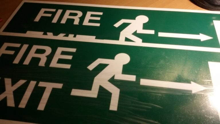 image for Fire exit signs