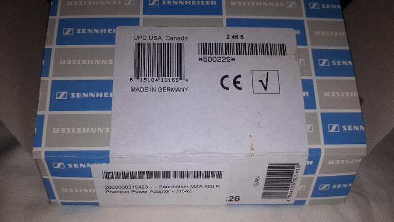 Sennheiser MZA 900 P line convertor, phantom power adapter
