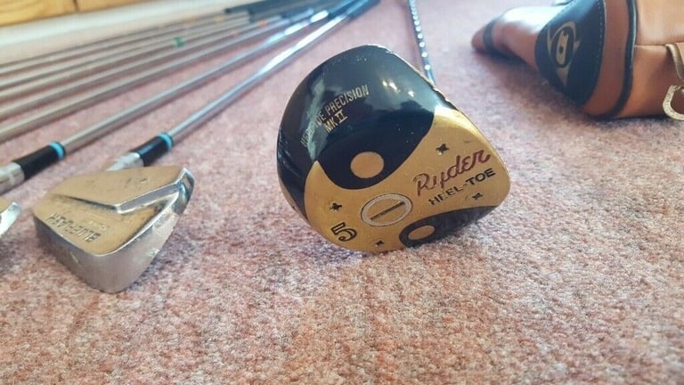 Vintage, Dunlop x 7, Ryder x 1, Golf Clubs, Various Woods & Irons, Used & New
