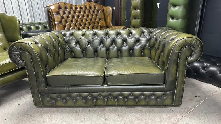Stunning Thomas Lloyd 2 seater leather chesterfield sofa | in Brighton,  East Sussex | Gumtree