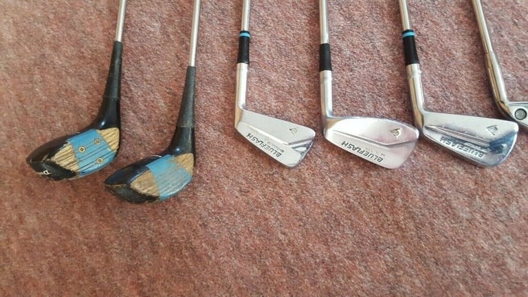 Vintage, Dunlop x 7, Ryder x 1, Golf Clubs, Various Woods & Irons, Used & New