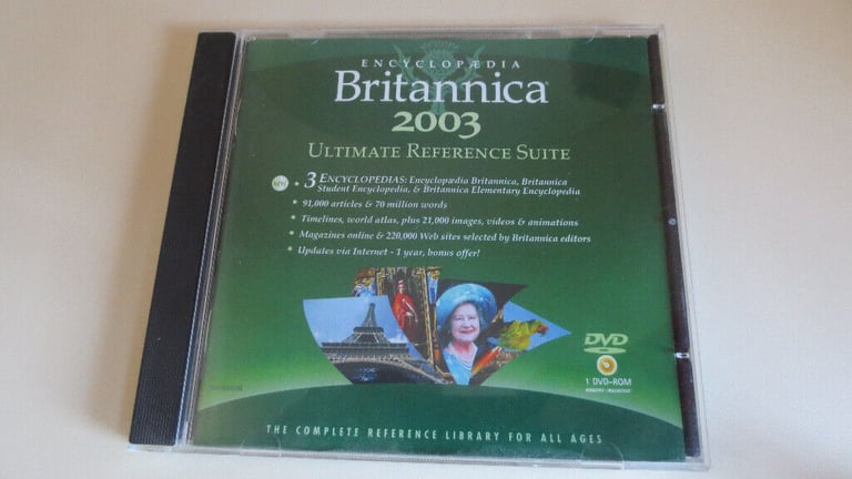 Encyclopaedia Britannica 2003 CD Rom Windows Ultimate Reference Software