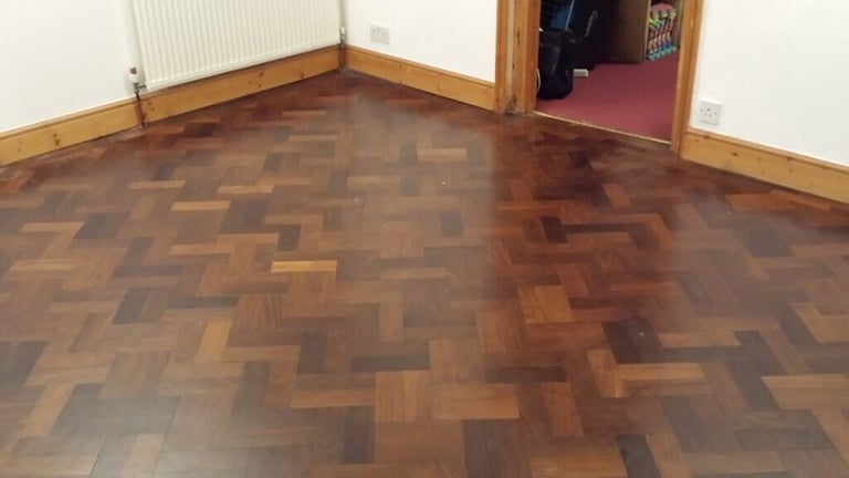 image for Reclaimed hardwood parquet flooring