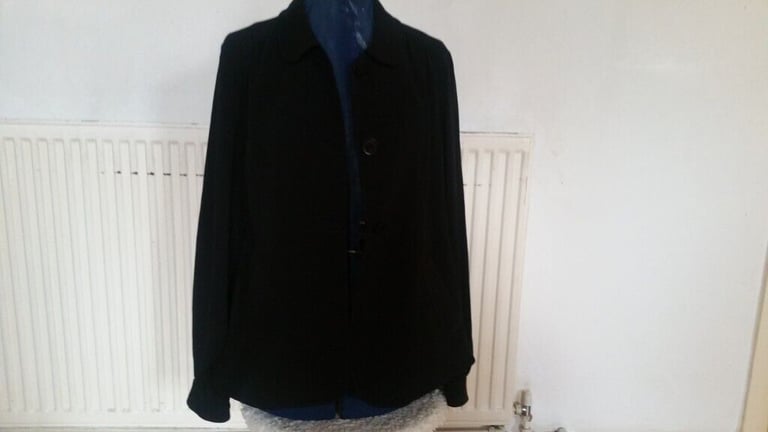 Vintage 90's Designer GHOST Silk Puff Sleeve Jacket. Ex Cond Size : 14