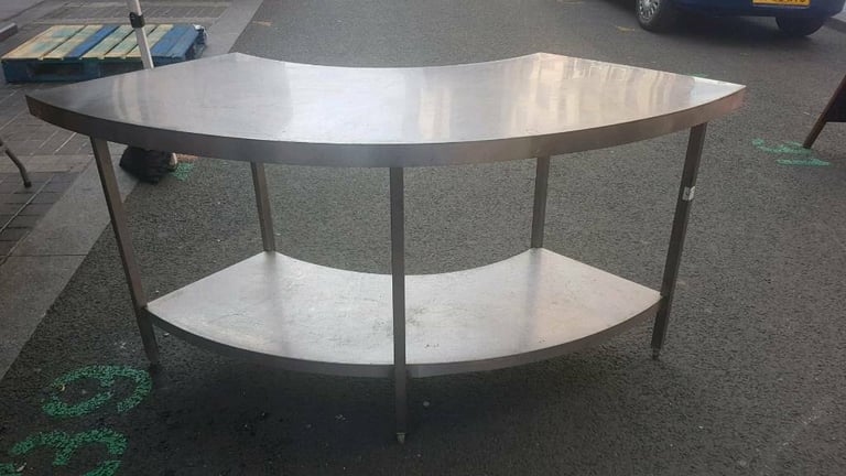 image for Stainless steel prep table