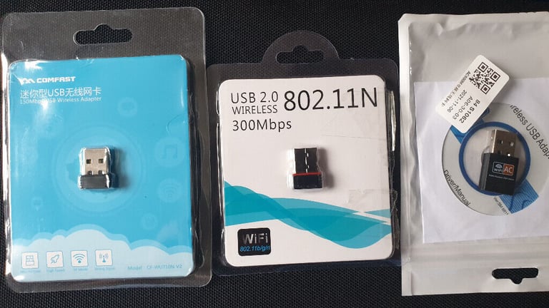 image for 150-300, 600Mbps 2.4G / 5G Hz Wireless Lan Card USB PC WiFi Adapter 802.11AC 