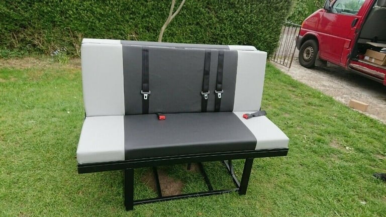 3 Seater full width Rock And Roll Bed/Seat VW T4, T5, T6, Vivaro, Transit, Bongo