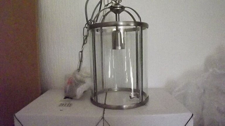 Fern Antique Chrome Finish 1 Light Lantern