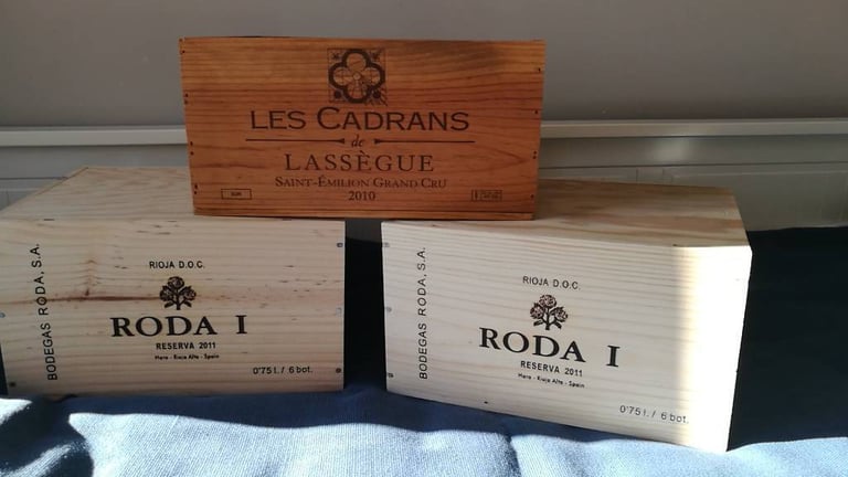 image for Wooden French Wine Boxes