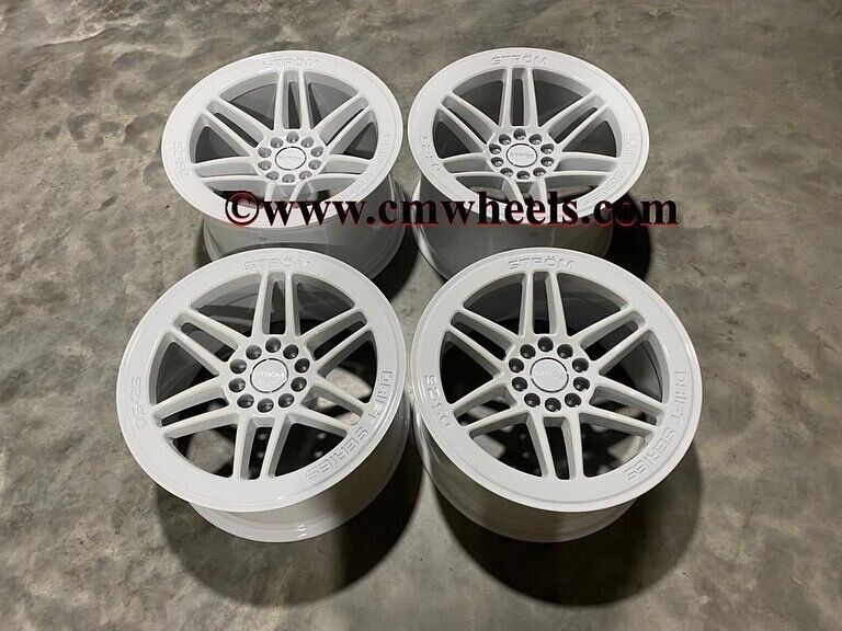 18" Inch Strom DS-25 Drift Wheels 5x120 BMW F80 M3 E90 M3 E46 M3 M4 F82 F83 F10 E90