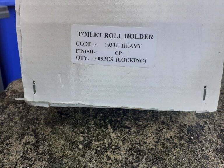 image for Chrome Anti Vandal Lockable Toilet Roll Holders