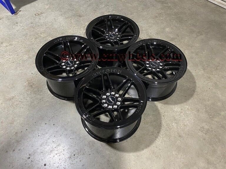 18" Inch Strom DS-25 Drift Alloy Wheels 5x114.3 Fits Nissan silvia skyline S14 S15 RX7 MX5 R32 R33