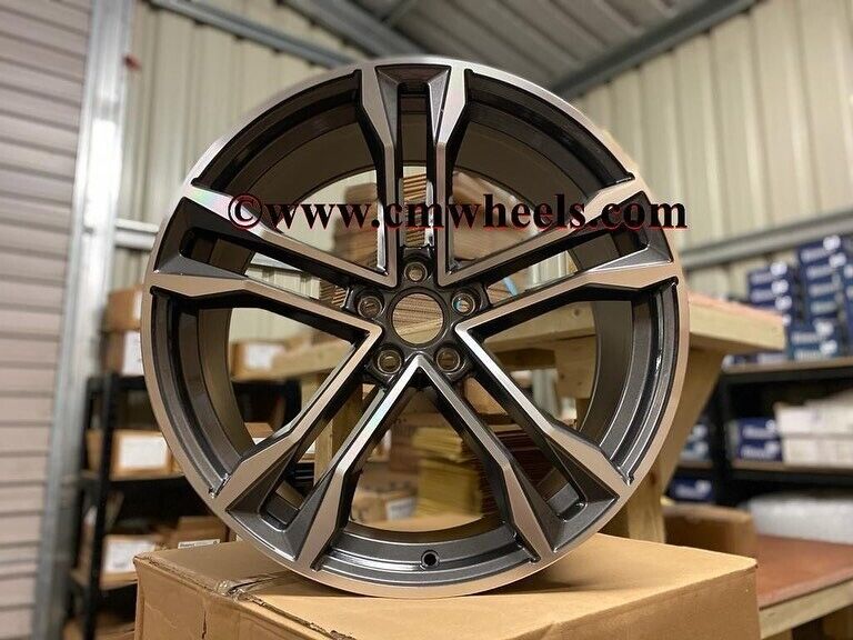 19" Inch SQ8 Audi style Alloy wheels A3 A4 A6 Golf Caddy Van Seat Leon Skoda 5X112