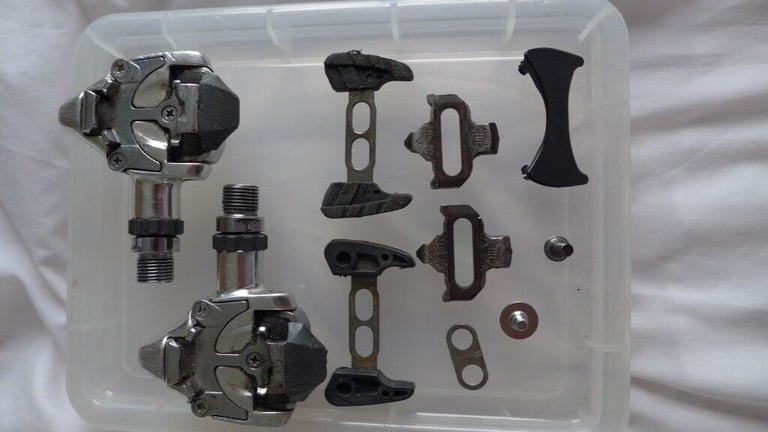 image for Shimano Dura Ace SPD clipless road bike / bicycle pedals. Look identical to PD-7410s, but not marked