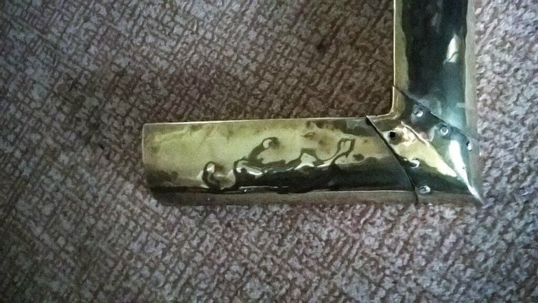 Art Nouveau Brass Fire Fender 