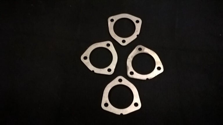 image for Four Stainless Steel Exhaust Flanges.  