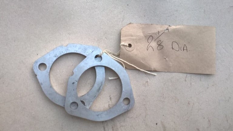 Four Stainless Steel Exhaust Flanges.  