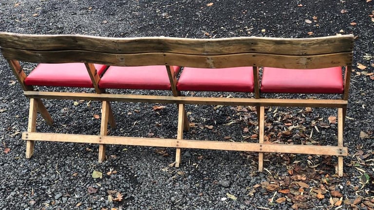 Vintage folding theatre/church seats