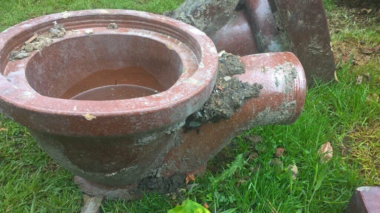 Salt glazed  Gully - Stone With Original Cast Iron Centre, Reclaimed - Choice of 2