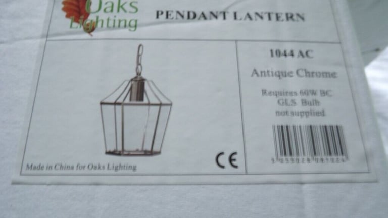 Dulverton Antique Chrome Pendant Ceiling Light