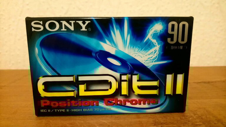 image for Sony CDit II 90 Type II Blank Cassette x2